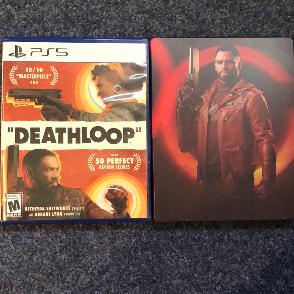 PS5 Game: DeathLoop + Collectors Steel Case